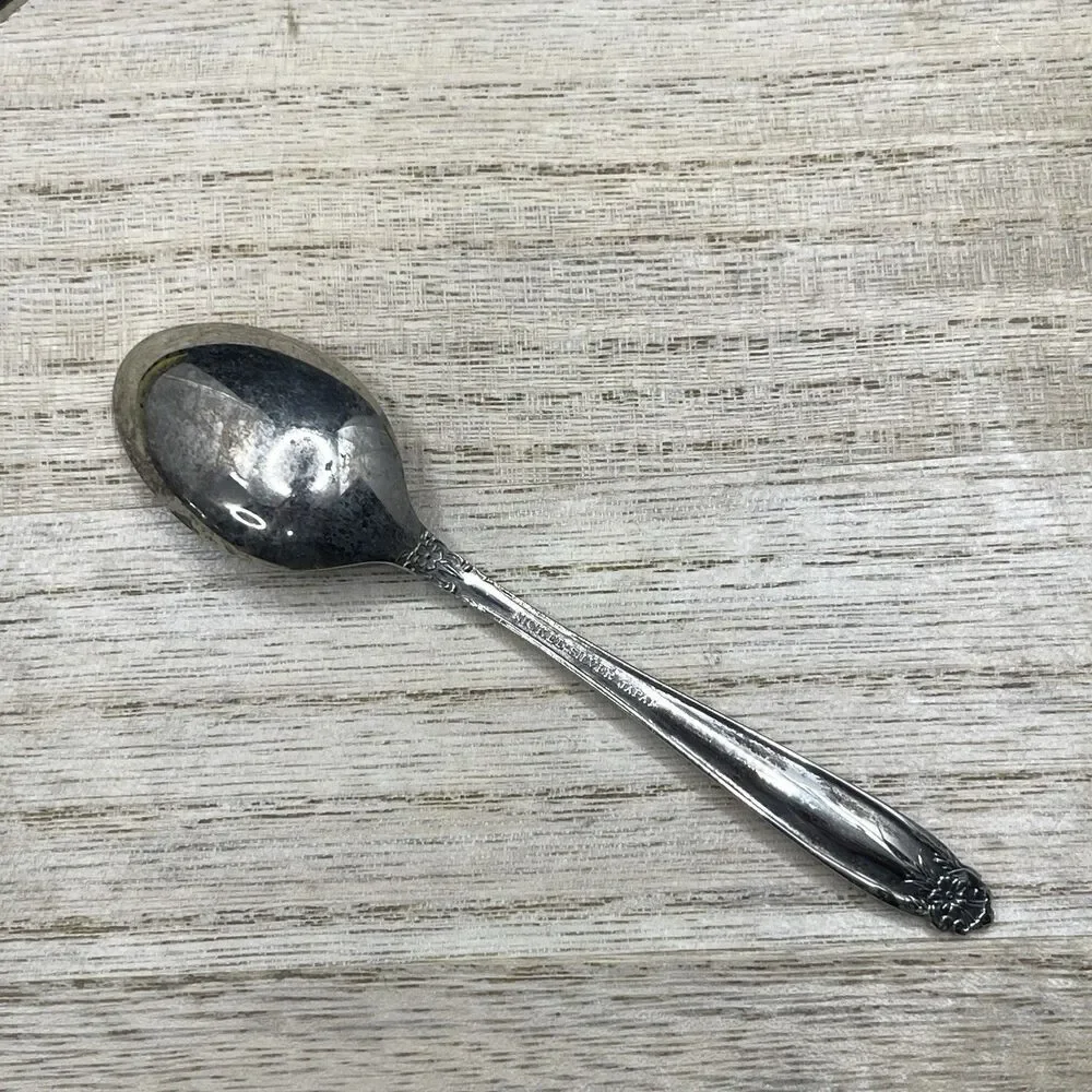 VTG ATQ Nickel Plated Japan Spoon Tarnished
